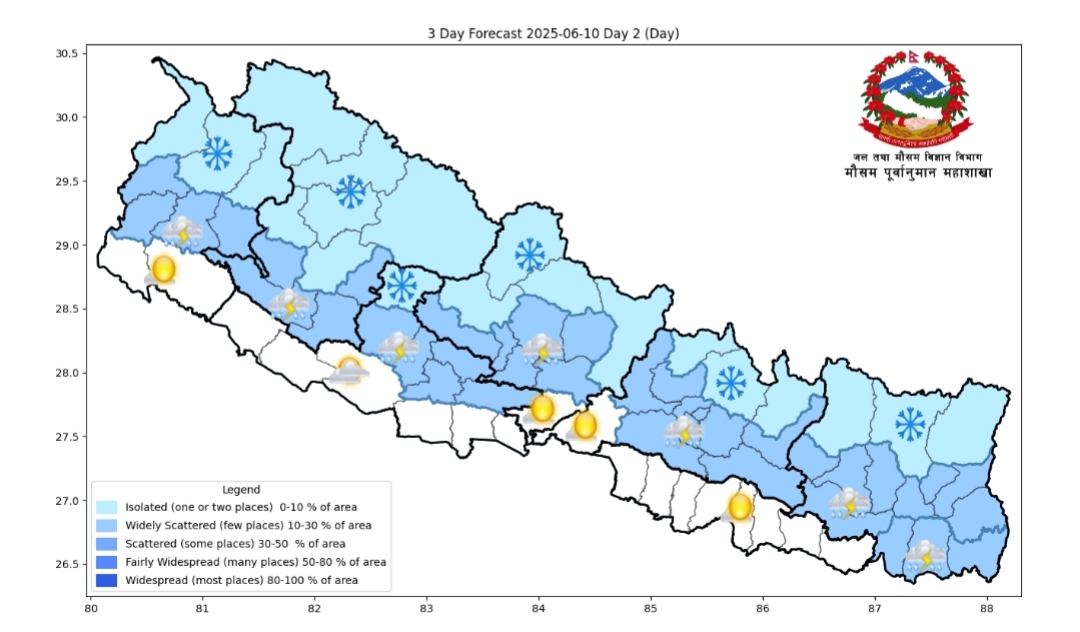 गर्मी बढे संगै, वर्षाको सम्भावना के छ?