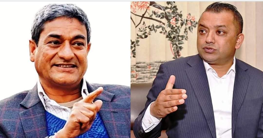 नेपाली कांग्रेसका महामन्त्री गगन थापा र संस्थापन पक्षका नेता रमेश लेखकबीच वार्ता&hellip;