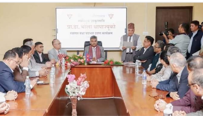 त्रिविलाई उत्कृष्ट संस्थामा विकसित गर्छु– उपकुलपति थापा