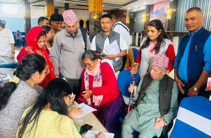 चौरीदेउराली गाउँपालिकाले काठमाडौं बाट पनि थाल्यो सामाजिक सुरक्षा भत्ता नवीकरण