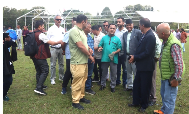 महाधिवेशनस्थलको अवलोकन गर्न पुगे उपसभापति शर्मा