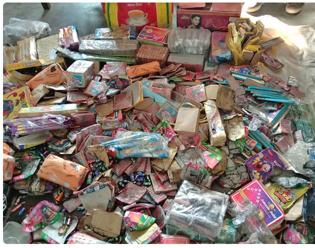 कञ्चनपुरमा १६ लाख बराबरको अवैध पटाका बरामद