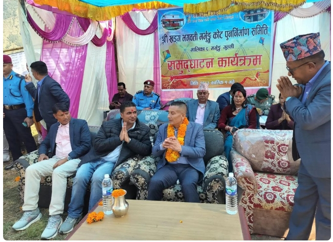 आईजीपी दान बहादुर कार्कीद्वारा गृहपालिकामा मन्दिर उद्घाटन